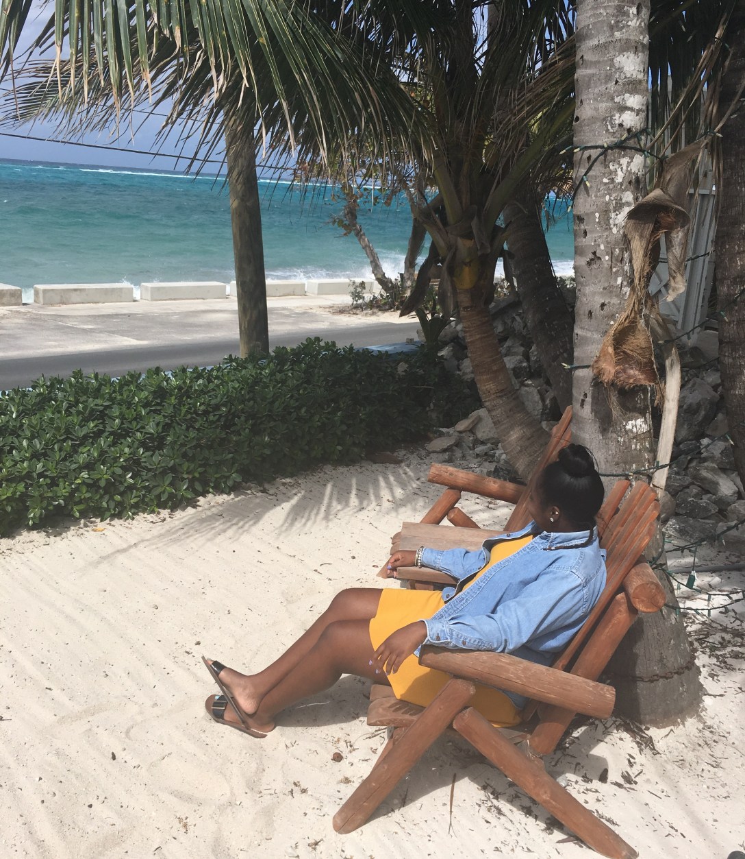 Watching the view from Louis & Steen's